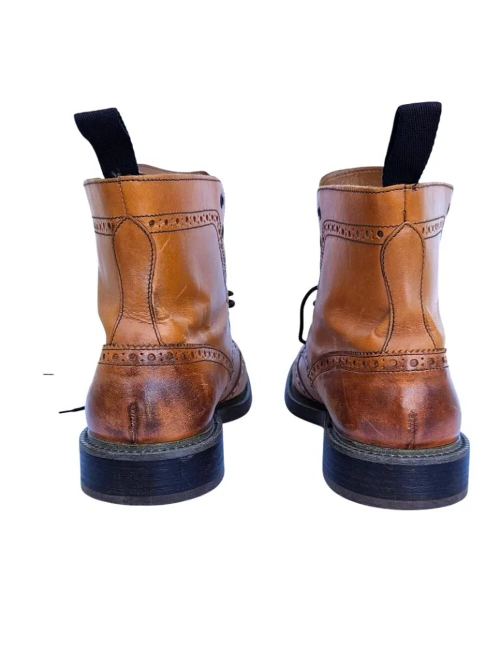 Mr. B's Gentlemen's Boutique for Aldo Brogue Ankle Boots Honey Brown Sz 9.5